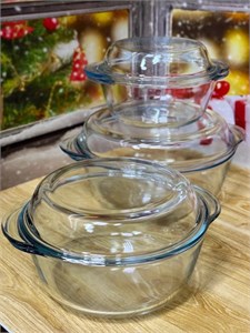Набор кастрюль стеклянный 10135
